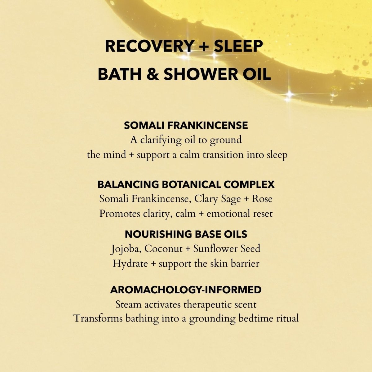 Bath & Shower Oil Somali Frankincense - Herbalshire Handmade Herbal Products