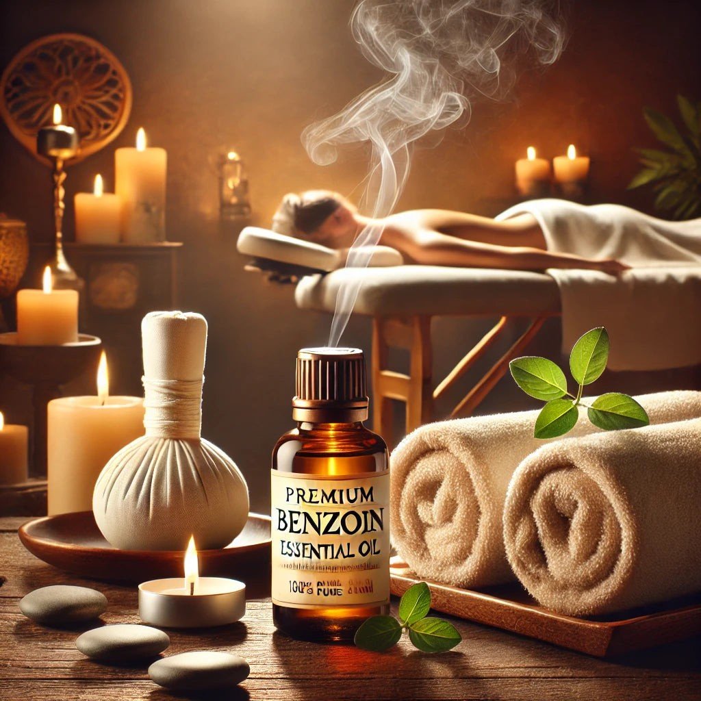 Benzoin Essential Oil - 100% Pure and Natural - Herbalshire Handmade Herbal Products