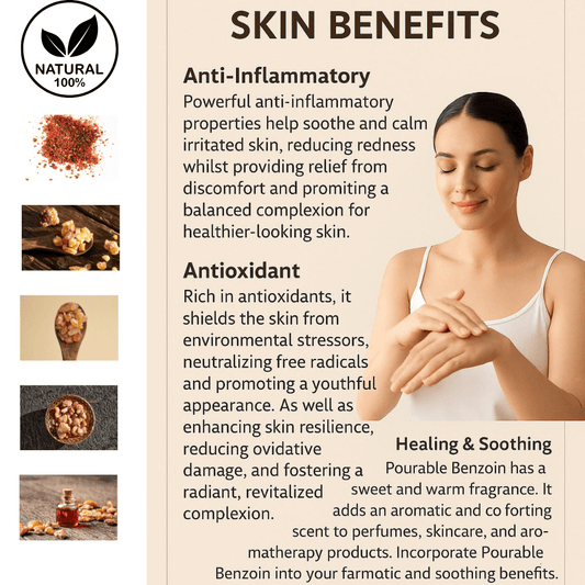 Benzoin Essential Oil Styrax 10ml 30ml 100ml – Natural Resin Oil UK Aromatherapy - Herbalshire Handmade Herbal Products