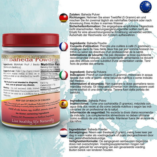 Bibhitaki Fruit Powder - Herbalshire Handmade Herbal Products
