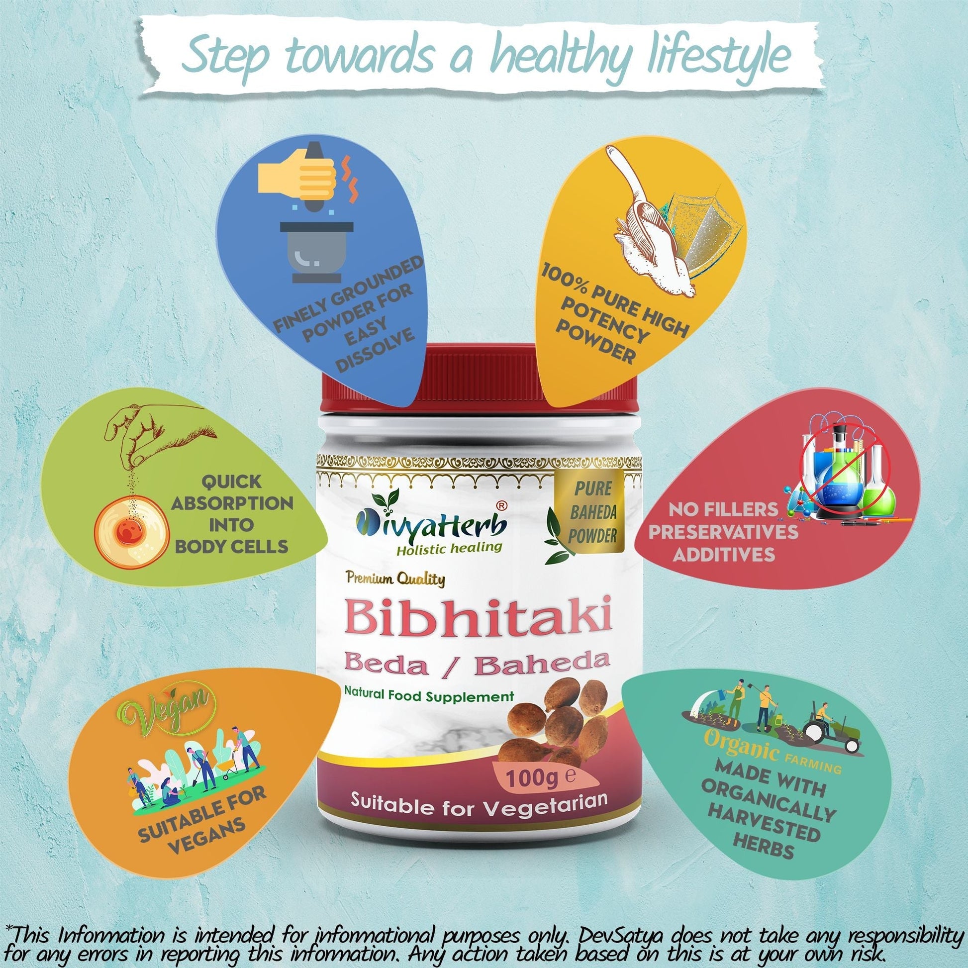Bibhitaki Fruit Powder - Herbalshire Handmade Herbal Products