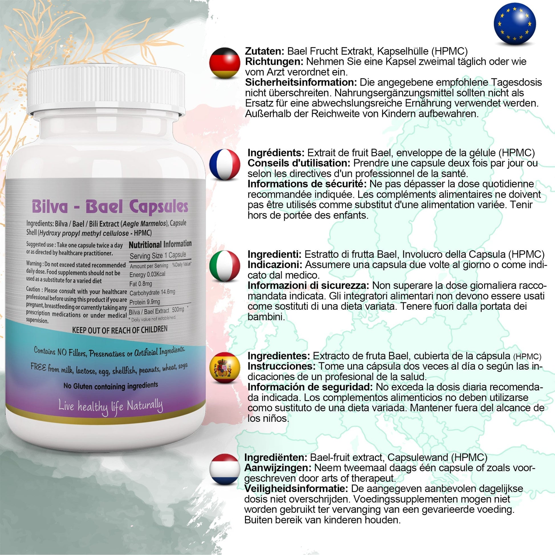 Bilva (Bael Leaf) Capsule - Herbalshire Handmade Herbal Products