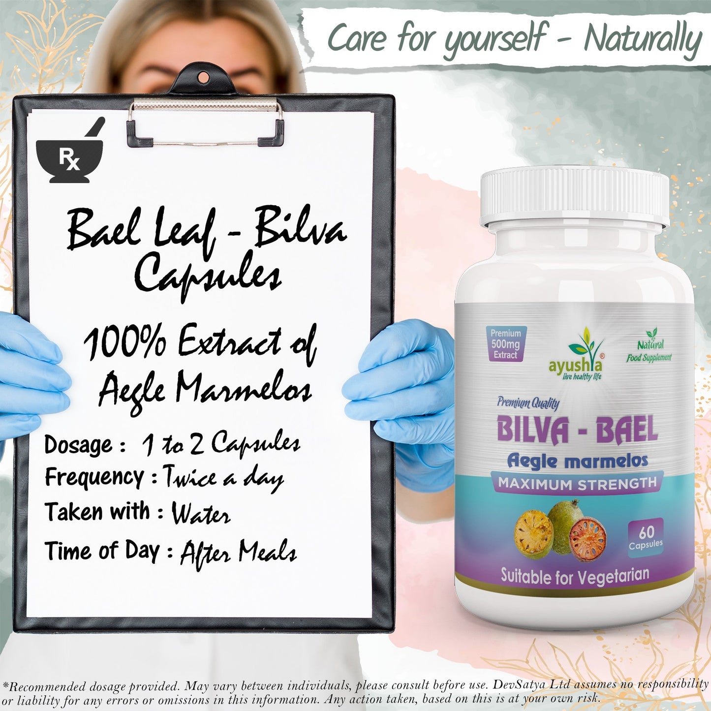Bilva (Bael Leaf) Capsule - Herbalshire Handmade Herbal Products