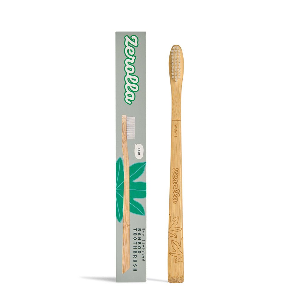 Bio - bristles Bamboo Toothbrush - Herbalshire Handmade Herbal Products