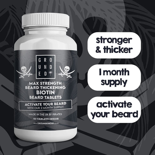 Biotin Beard Growth Tablets - Herbalshire Handmade Herbal Products