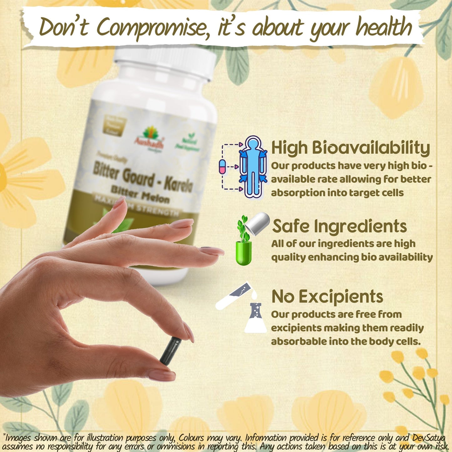 Bitter Gourd (Karela) Capsule - Herbalshire Handmade Herbal Products