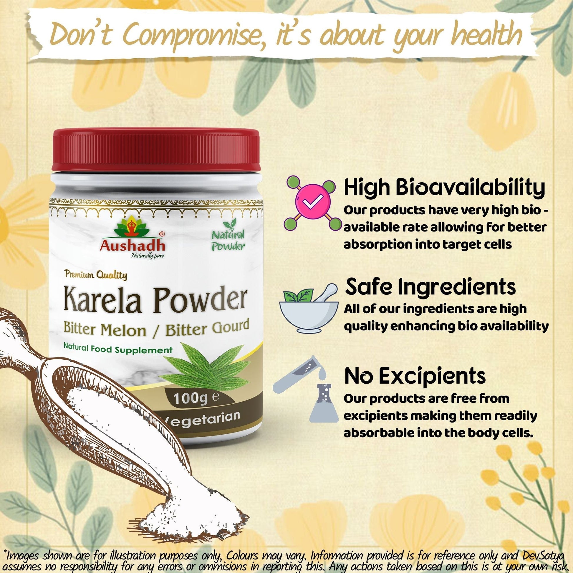 Bitter Gourd (Karela) Powder - Herbalshire Handmade Herbal Products
