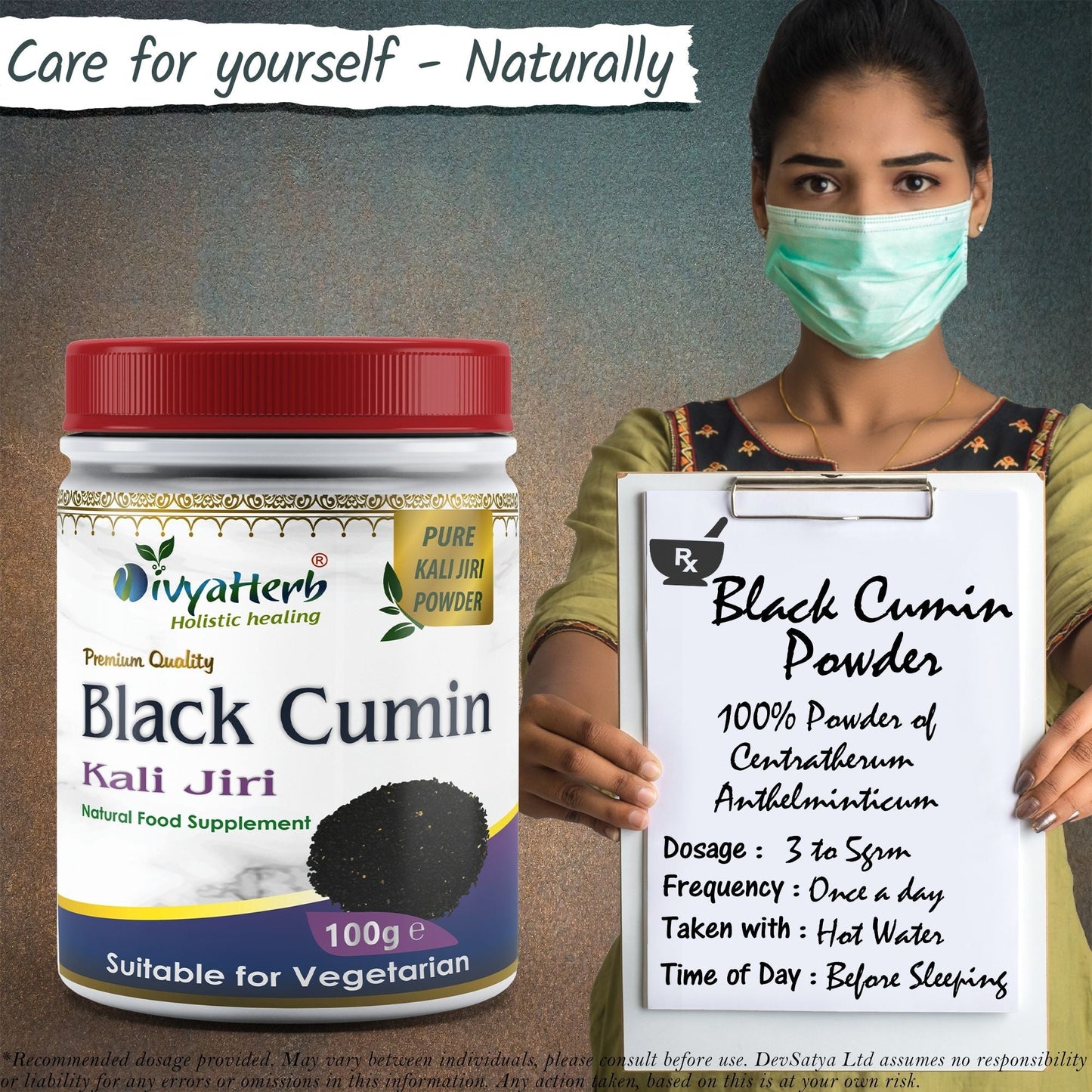 Black Cumin (Kali Jiri) Powder - Herbalshire Handmade Herbal Products
