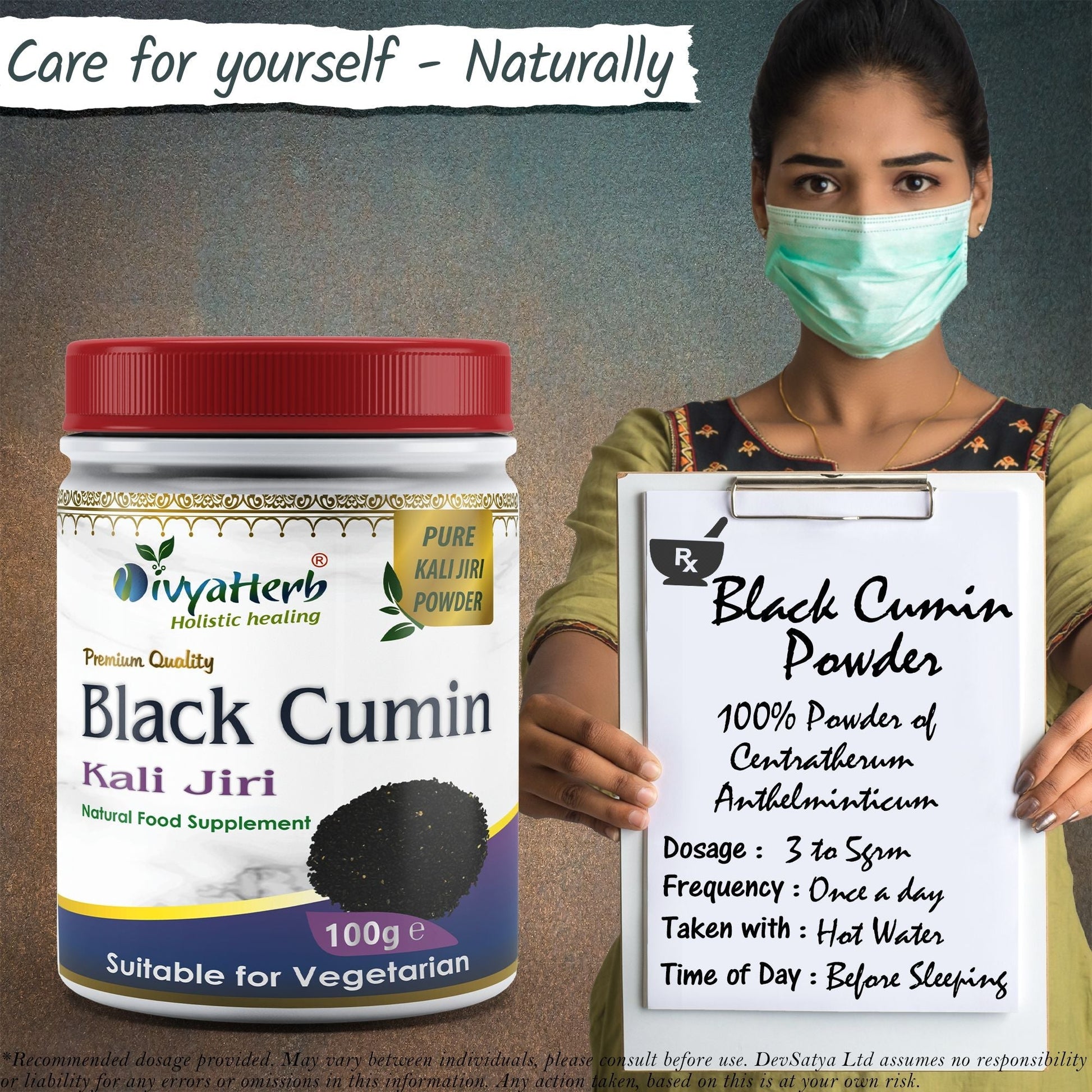 Black Cumin (Kali Jiri) Powder - Herbalshire Handmade Herbal Products