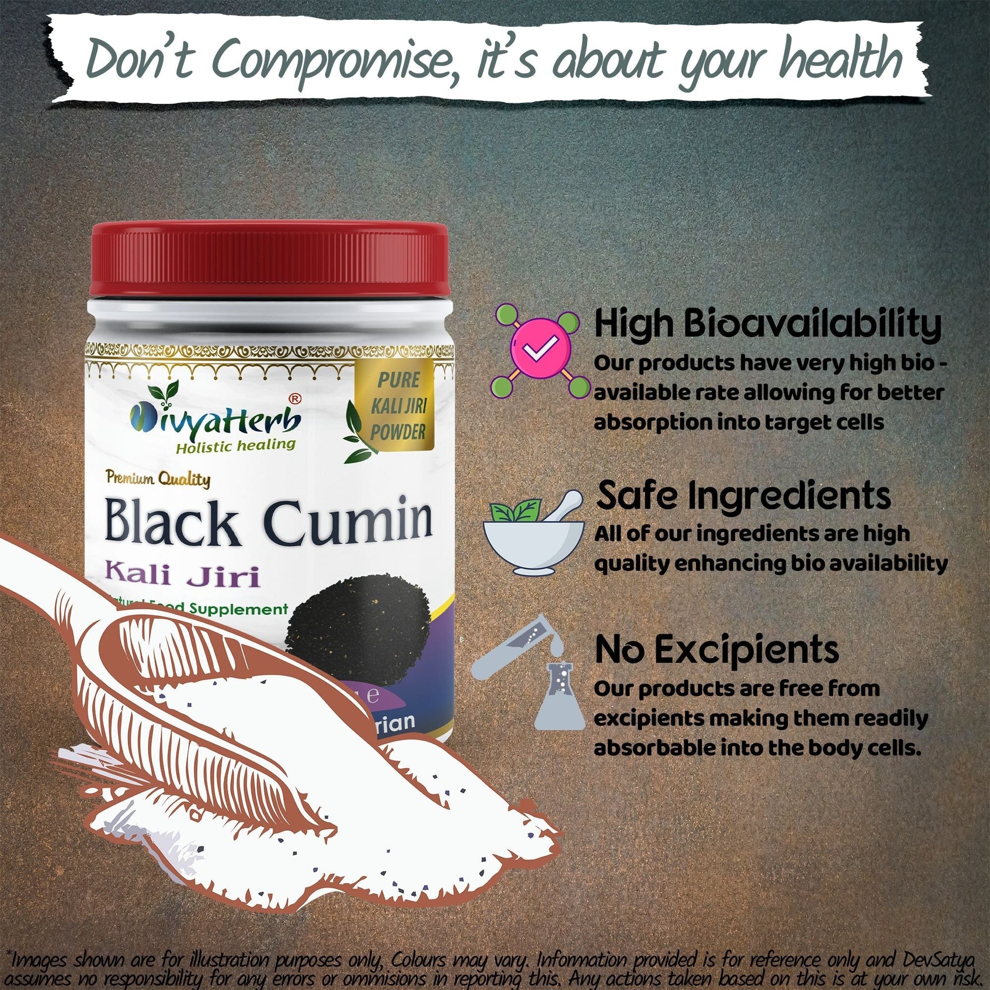 Black Cumin (Kali Jiri) Powder - Herbalshire Handmade Herbal Products