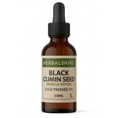 Black Cumin Seed Oil Nigella Sativa – Pure Organic Cold - Pressed Unrefined Virgin Oil for Hair Skin & Massage – Handmade by Herbalshire - Herbalshire Handmade Herbal Products