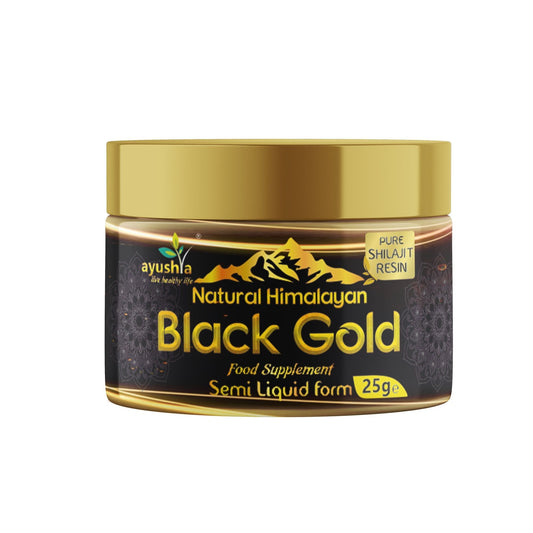 Black Gold Pure Himalayan Shilajit Resin, Natural Source of Fulvic Acid - 25 grm - Herbalshire Handmade Herbal Products