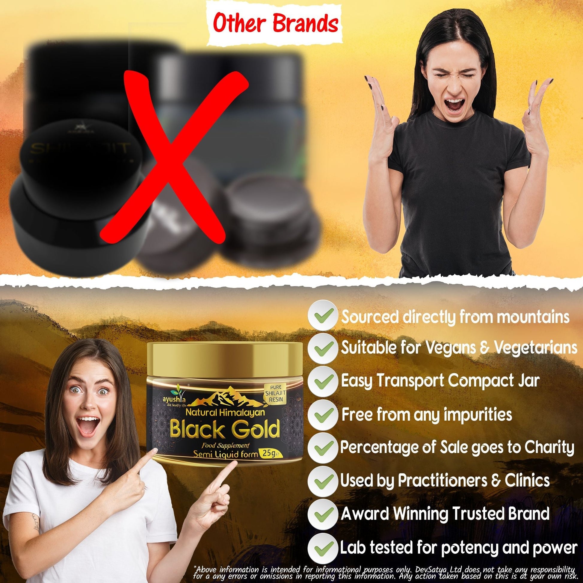 Black Gold Pure Himalayan Shilajit Resin, Natural Source of Fulvic Acid - 25 grm - Herbalshire Handmade Herbal Products