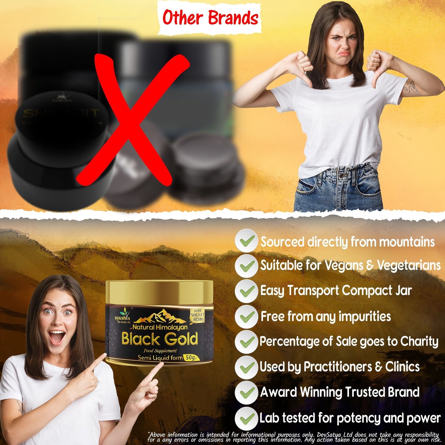 Black Gold Pure Himalayan Shilajit Resin, Natural Source of Fulvic Acid - 50 grm - Herbalshire Handmade Herbal Products