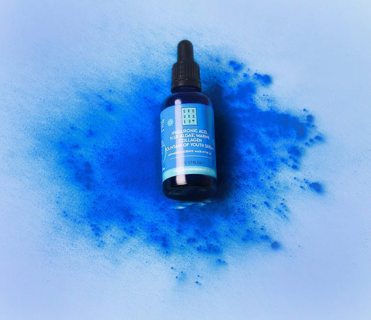 Blue Algae & Collagen Fountain of Youth HA Facial Serum - Herbalshire Handmade Herbal Products