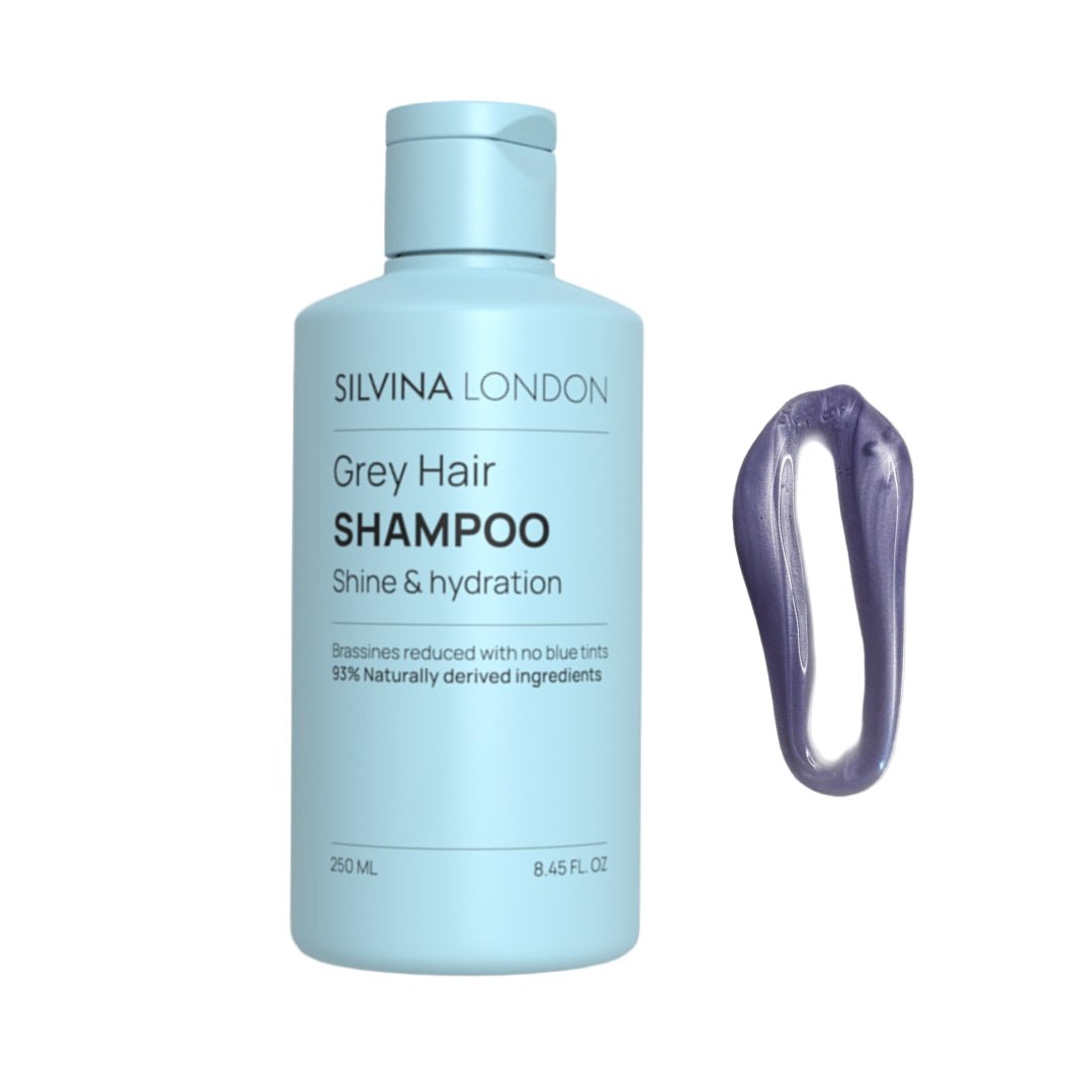 Blue Magnolia Grey Hair Shampoo & Conditioner Duo – No Brass, Soft Hydrated Hair - Herbalshire Handmade Herbal Products