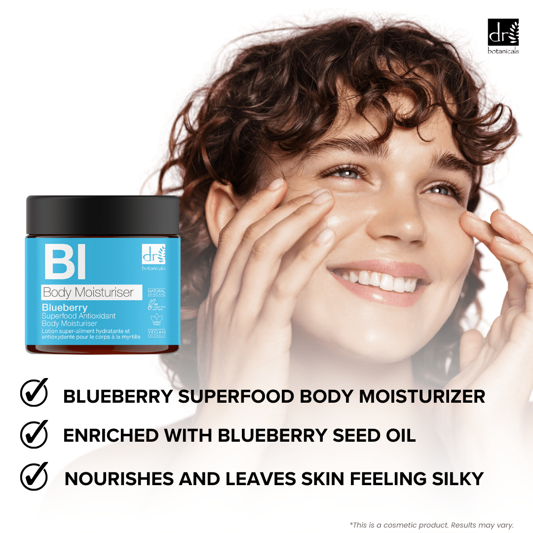 Blueberry Superfood Antioxidant Body Moisturiser 60ml - Herbalshire Handmade Herbal Products