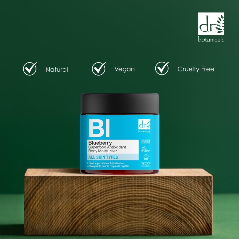 Blueberry Superfood Antioxidant Body Moisturiser 60ml - Herbalshire Handmade Herbal Products