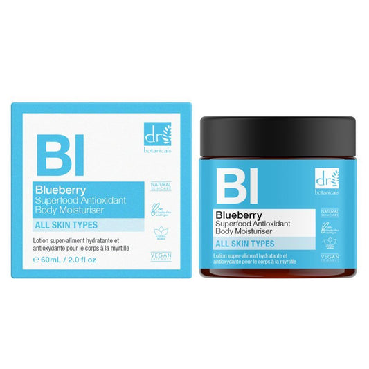 Blueberry Superfood Antioxidant Body Moisturiser 60ml - Herbalshire Handmade Herbal Products