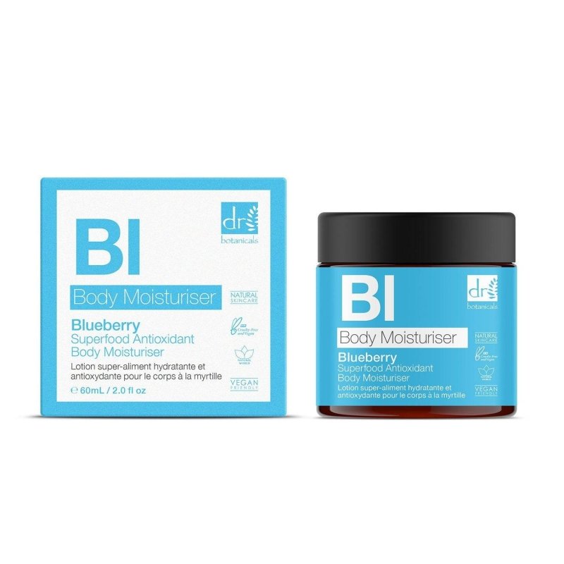 Blueberry Superfood Antioxidant Body Moisturiser 60ml - Herbalshire Handmade Herbal Products