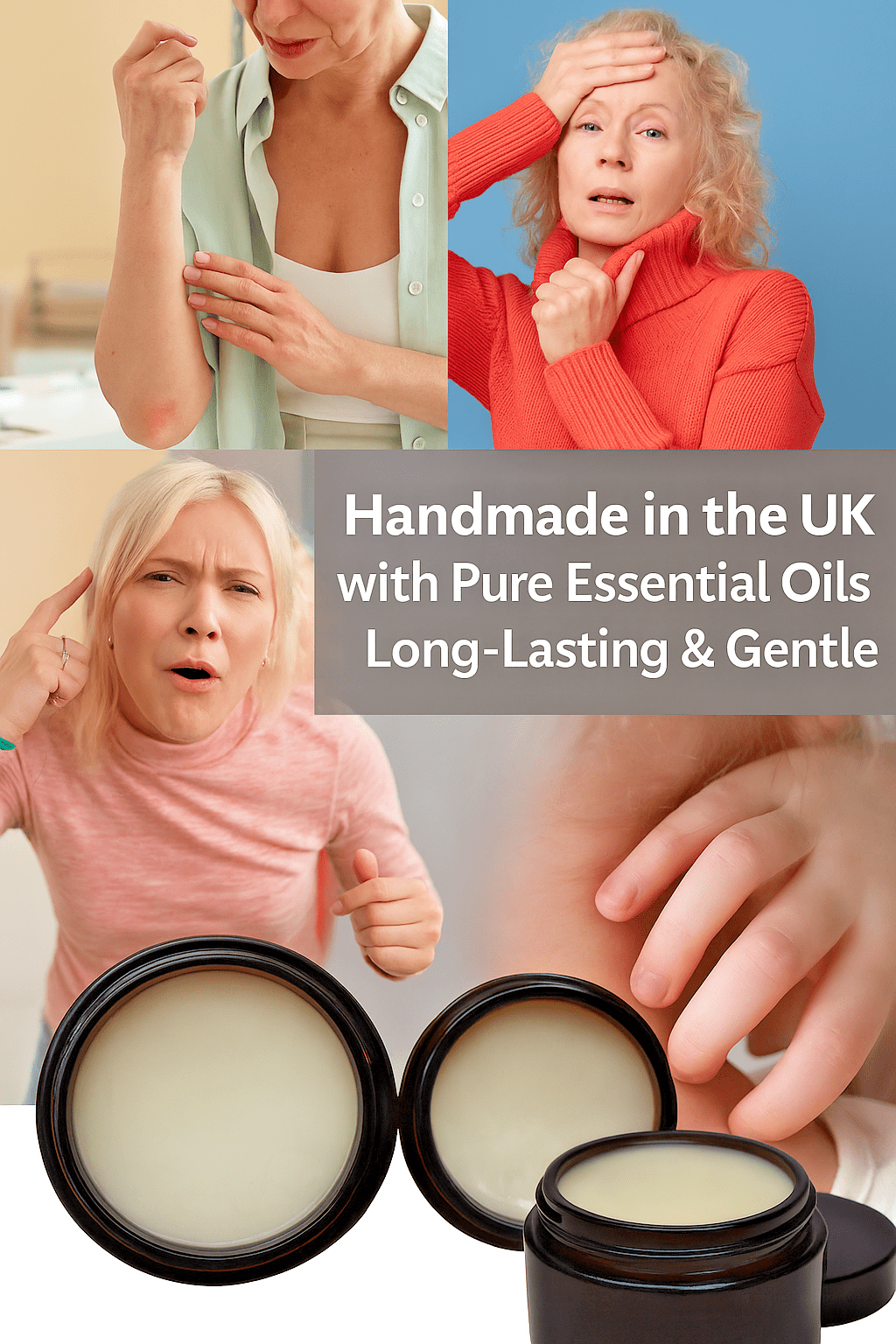 Body Cream for Itchy Skin – Natural Skin Itch Relief Balm Handmade UK - Herbalshire Handmade Herbal Products