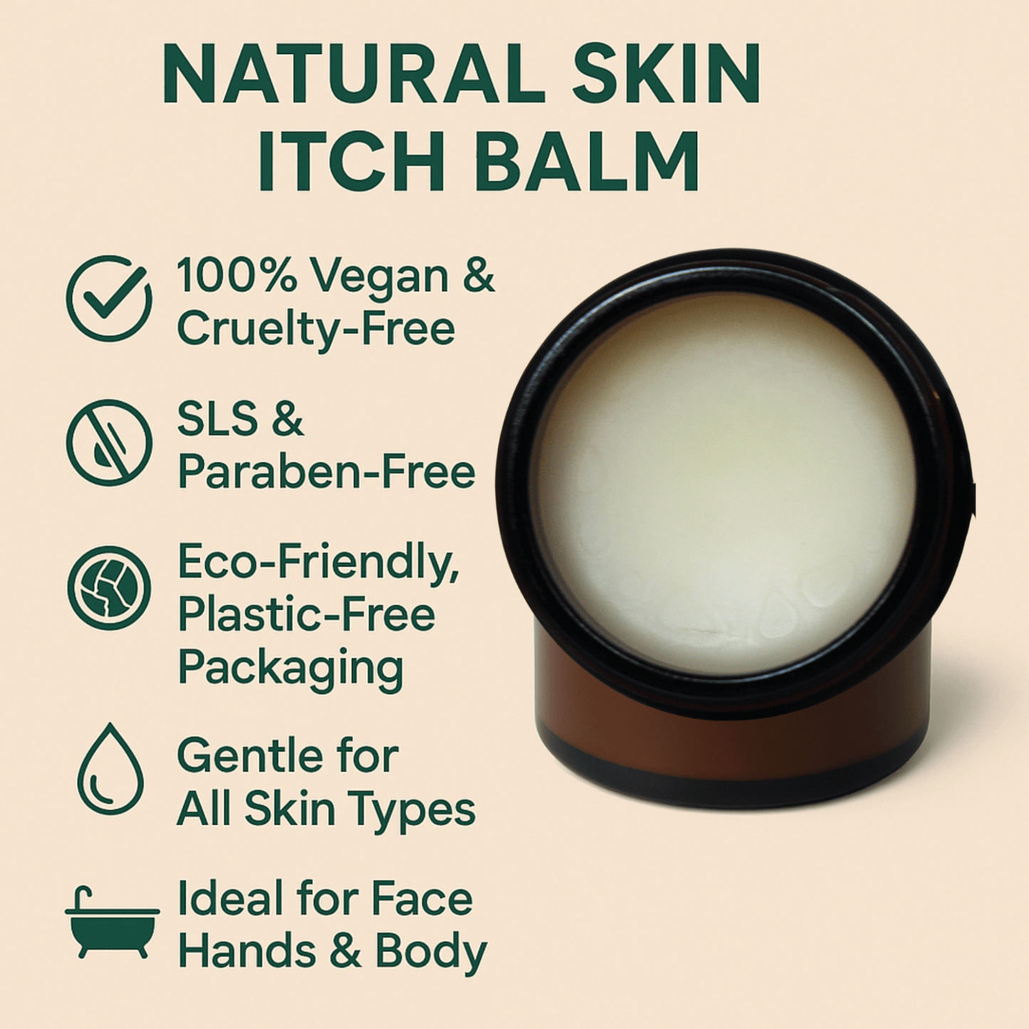 Body Cream for Itchy Skin – Natural Skin Itch Relief Balm Handmade UK - Herbalshire Handmade Herbal Products