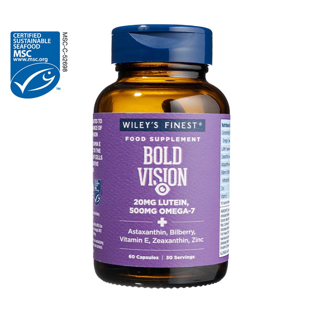 BOLD VISION Omega - 7 Fish Oil Capsules - Herbalshire Handmade Herbal Products