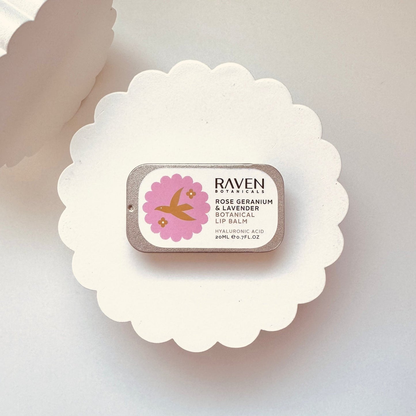 Botanical Lip Balm - Rose Geranium & Lavender - Herbalshire Handmade Herbal Products