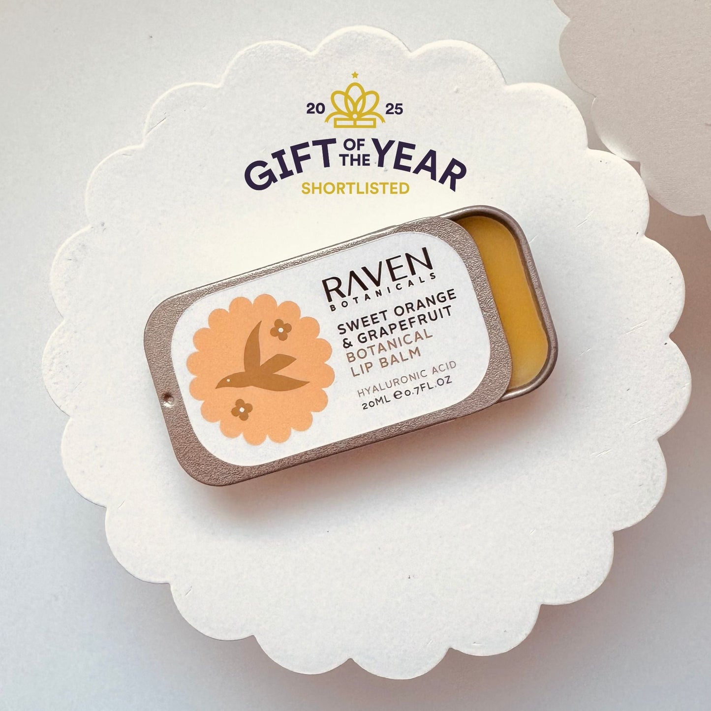 Botanical Lip Balm - Sweet Orange & Grapefruit - Herbalshire Handmade Herbal Products