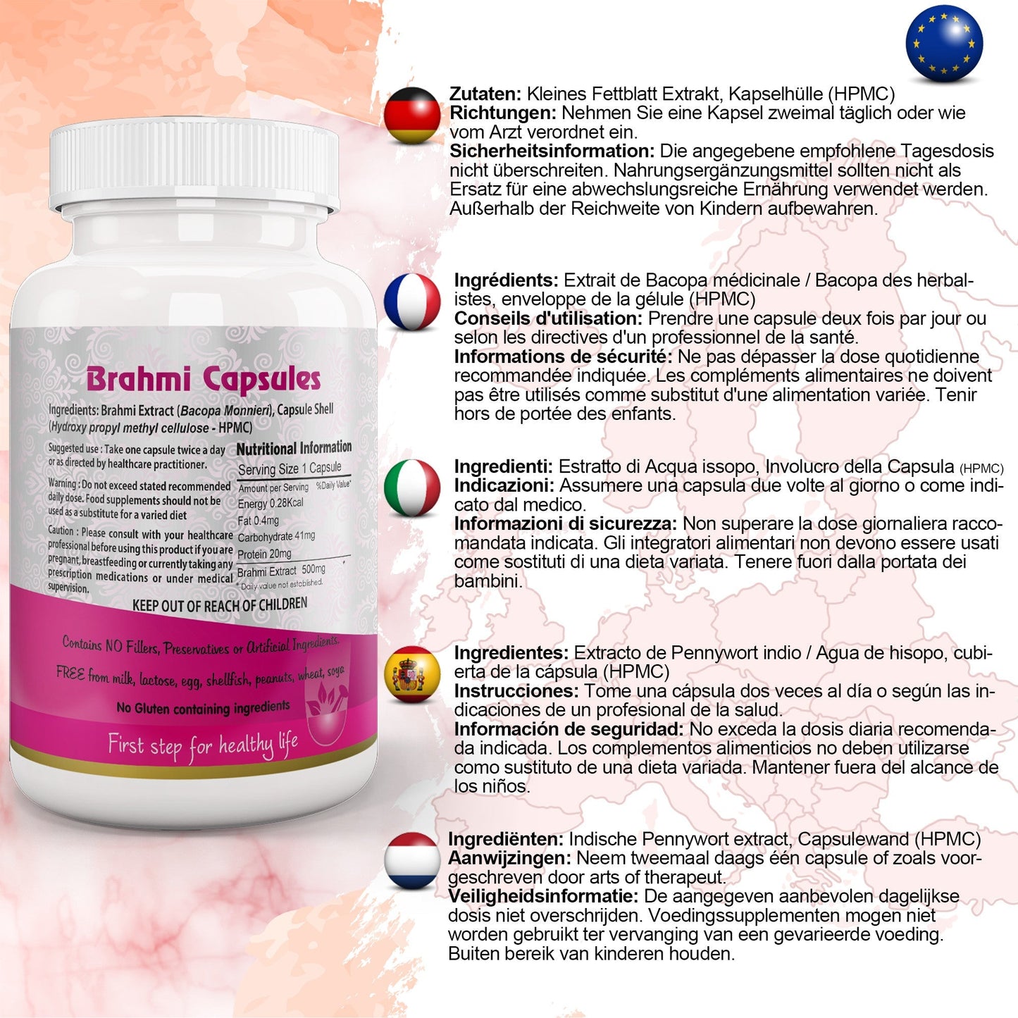 Brahmi Capsule - Herbalshire Handmade Herbal Products