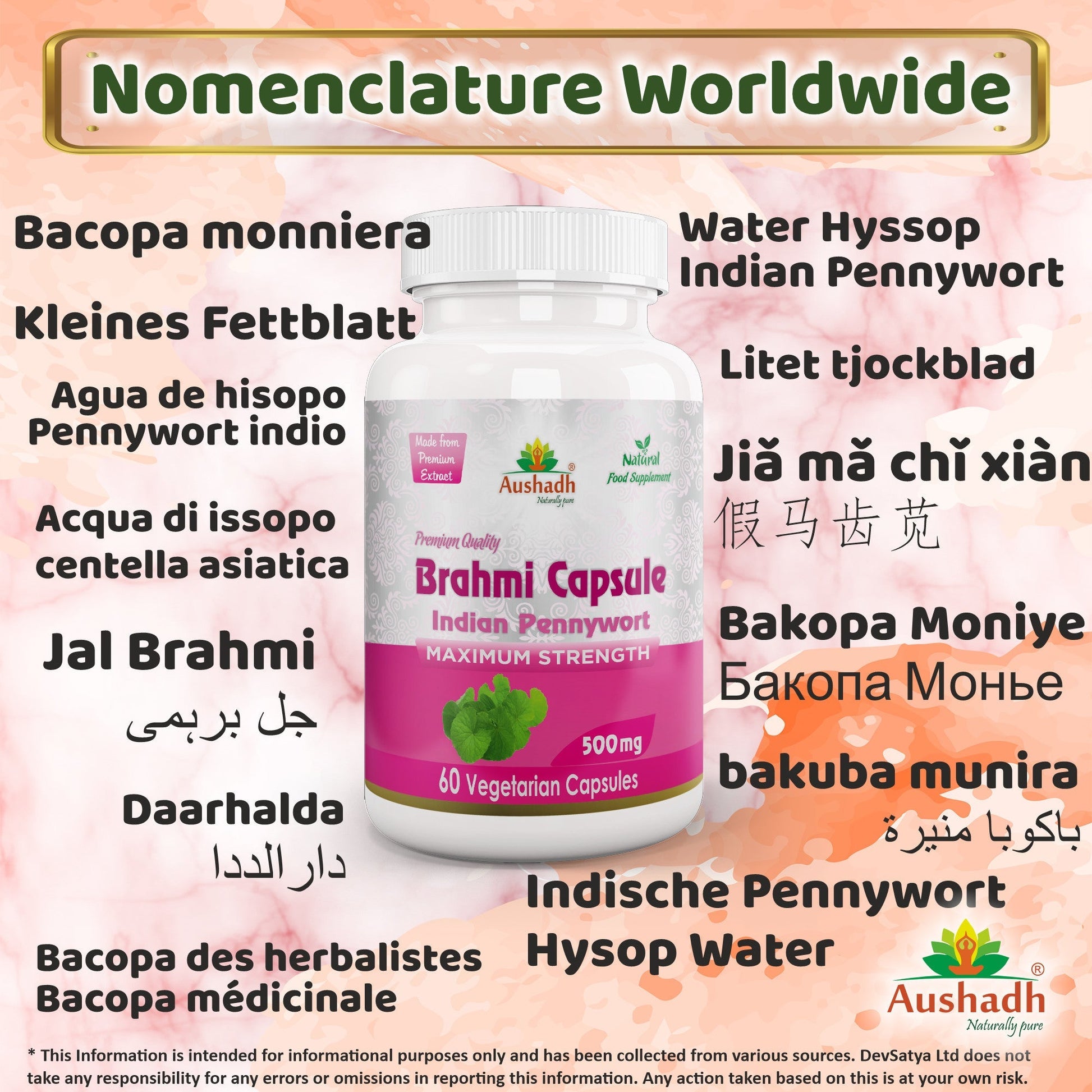 Brahmi Capsule - Herbalshire Handmade Herbal Products