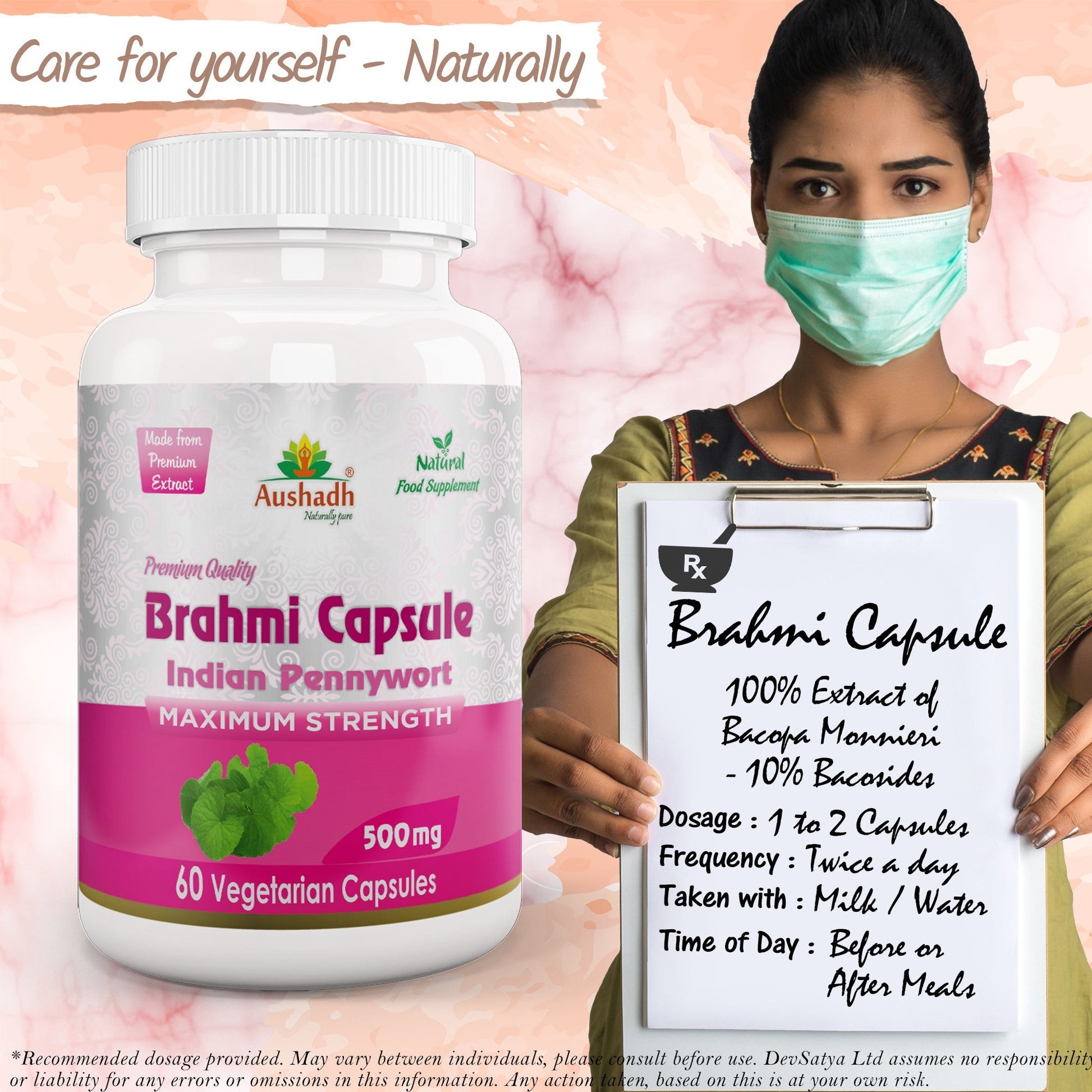 Brahmi Capsule - Herbalshire Handmade Herbal Products