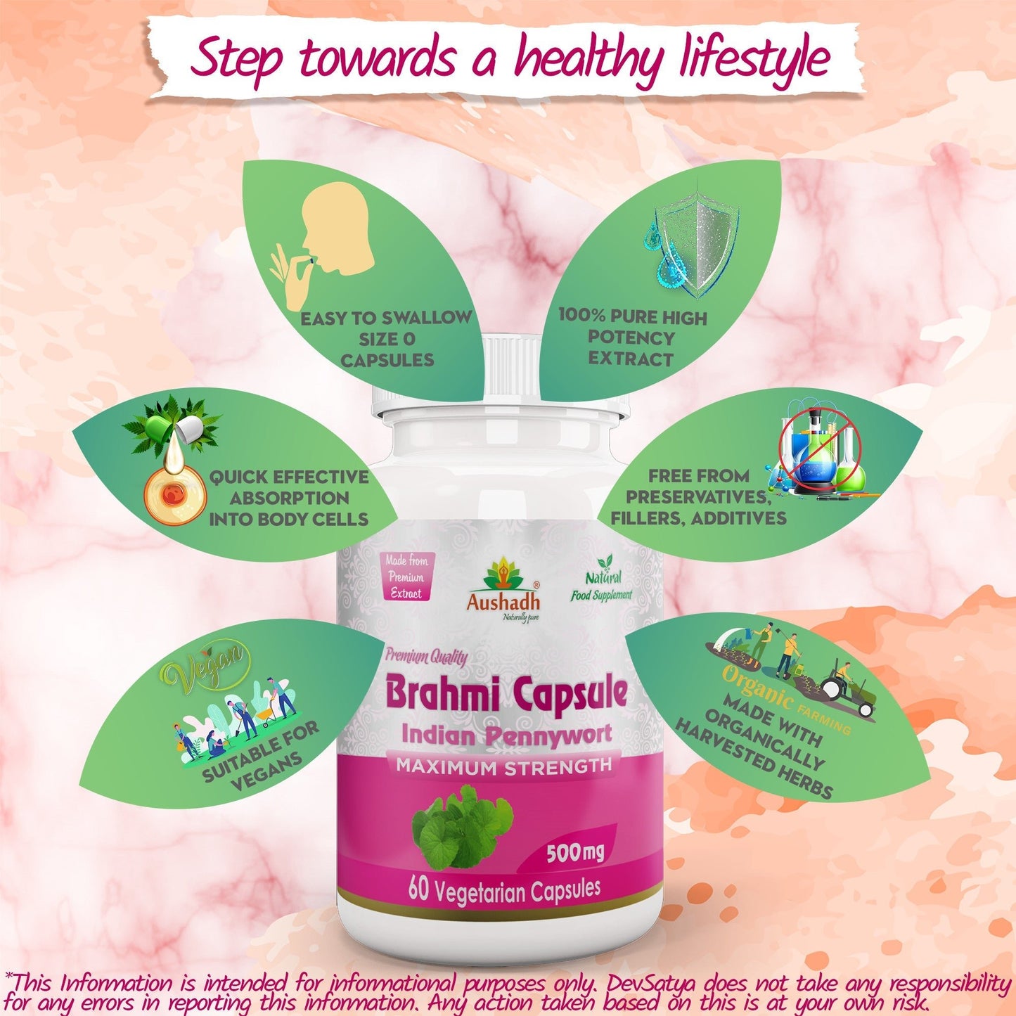 Brahmi Capsule - Herbalshire Handmade Herbal Products