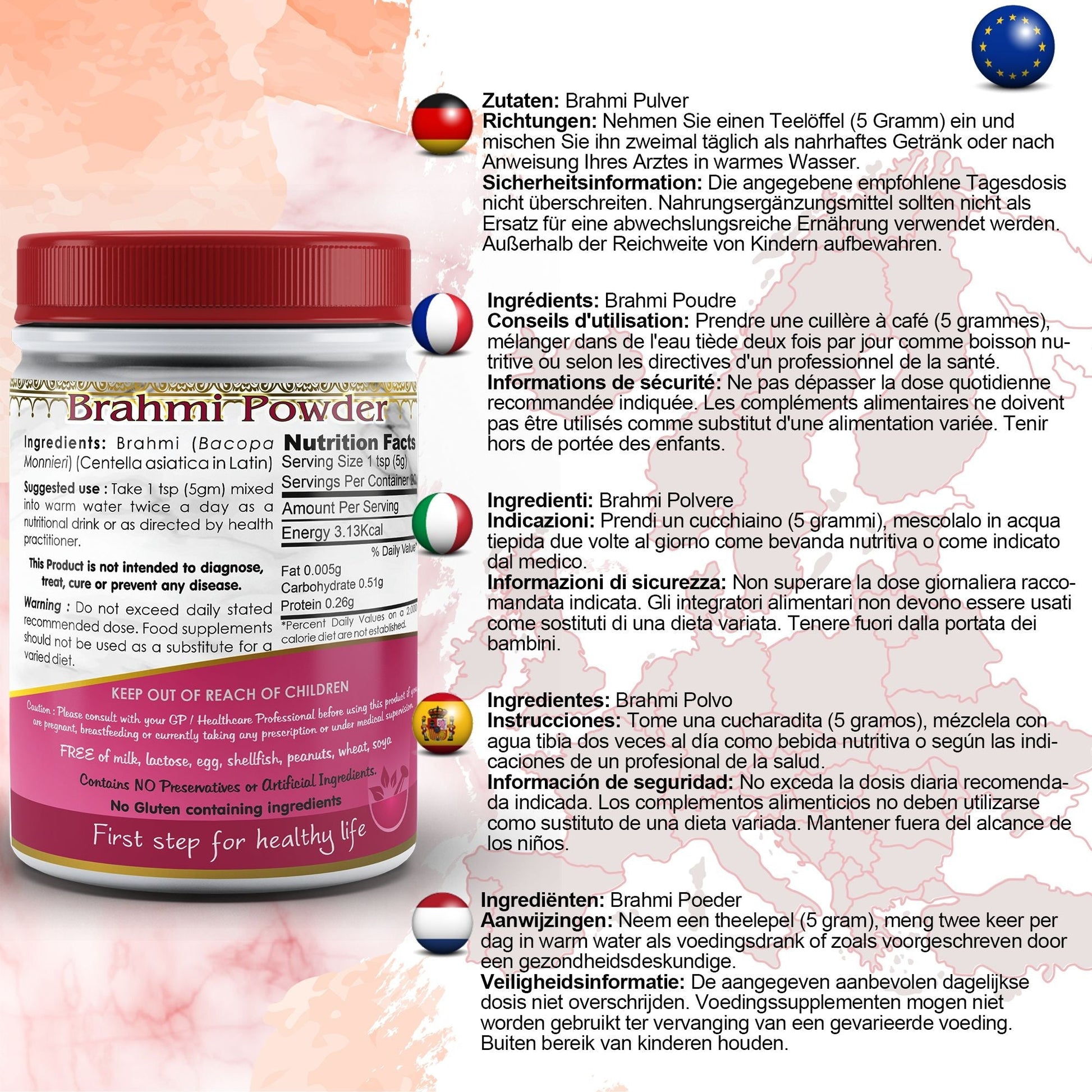 Brahmi Powder - Herbalshire Handmade Herbal Products
