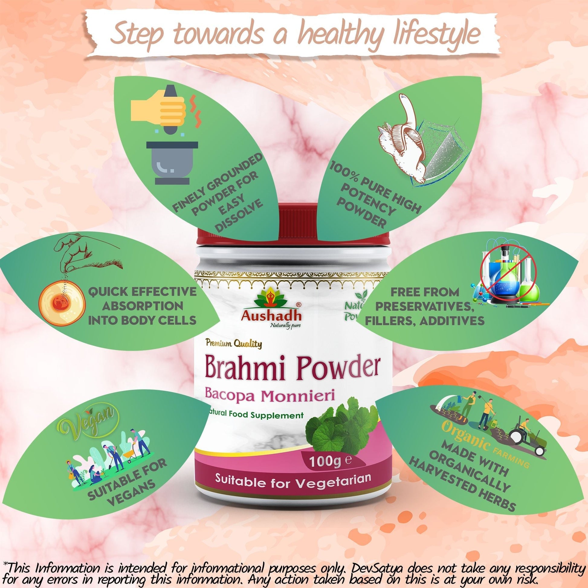 Brahmi Powder - Herbalshire Handmade Herbal Products