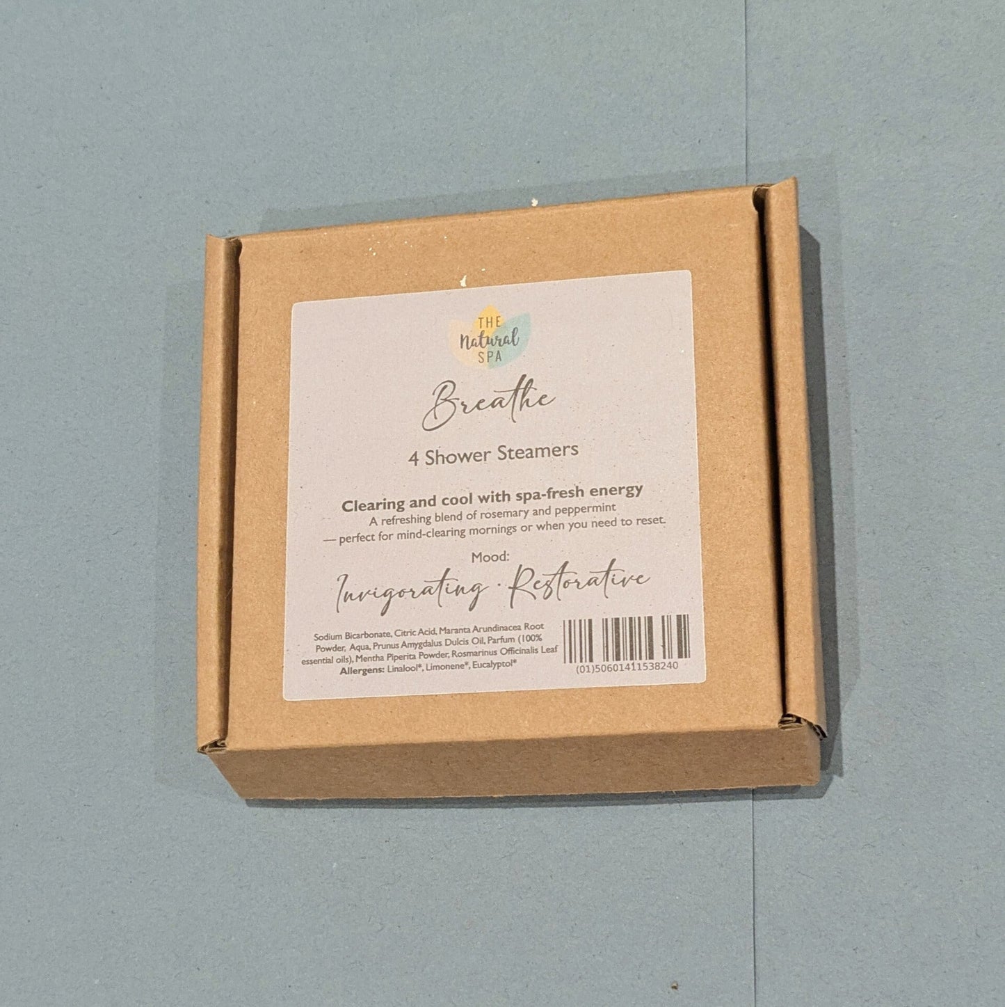 Breathe Aromatherapy Shower Steamers – Eucalyptus, Rosemary & Peppermint – Set of 4 - Herbalshire Handmade Herbal Products