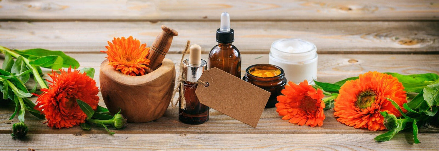 Calendula Cream Ointment Natural Healing Cuts Burns Acne Stretch Marks Handmade - Herbalshire Handmade Herbal Products