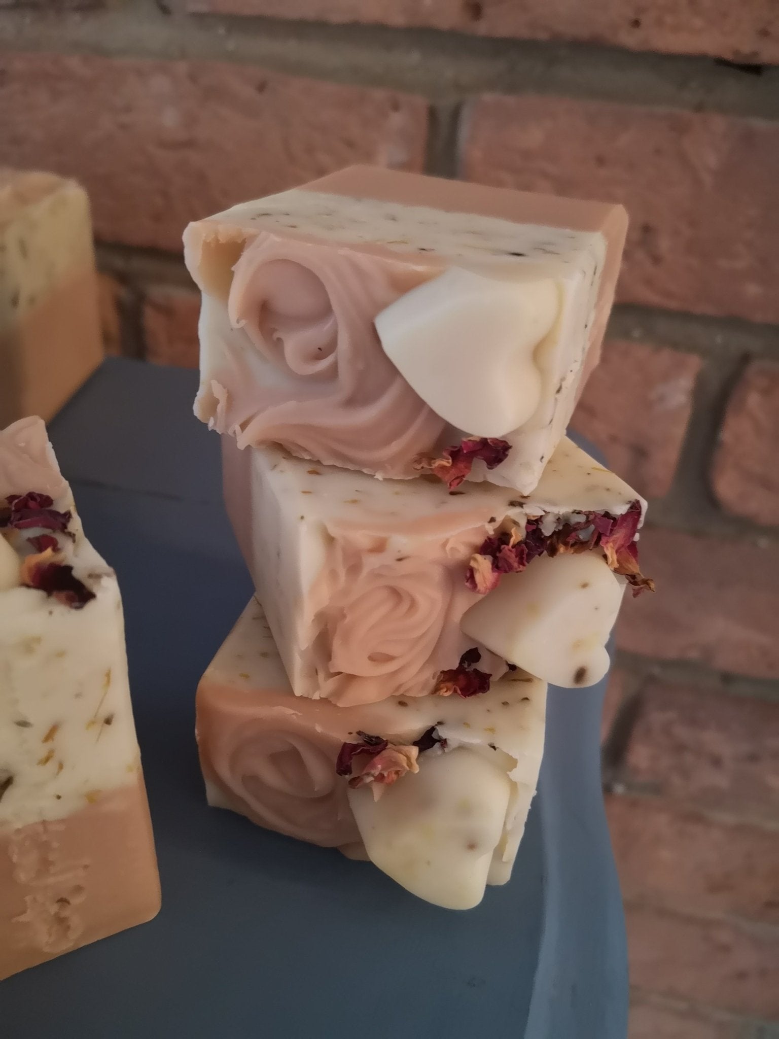 Calendula Rose Vegan Soap - Herbalshire Handmade Herbal Products
