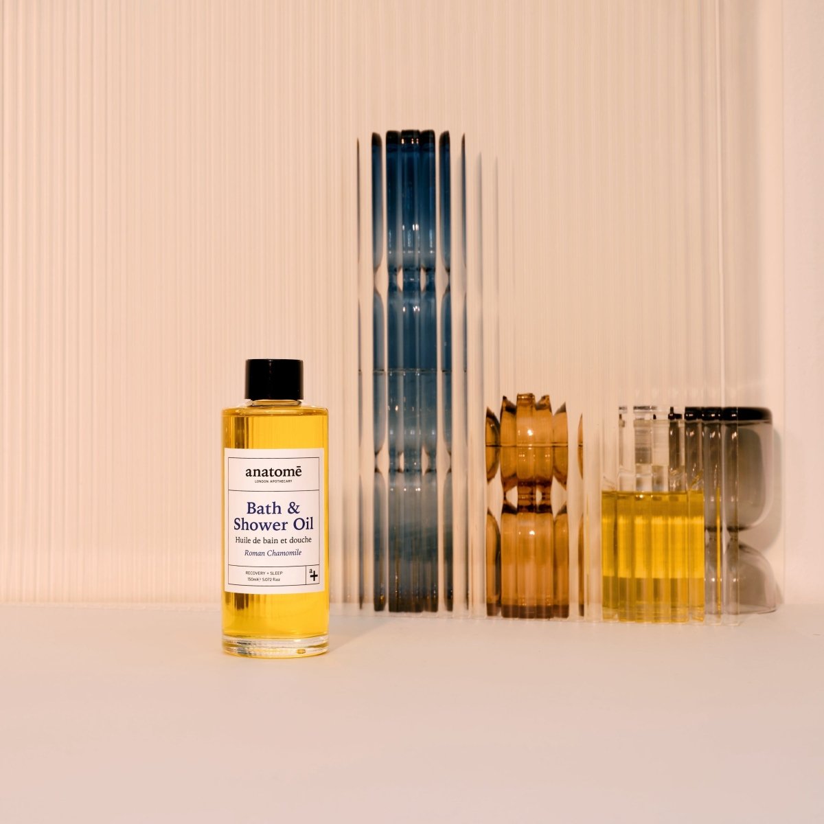 Calming Bath & Shower Oil with Roman Chamomile – Sleep & Stress Relief - Herbalshire Handmade Herbal Products