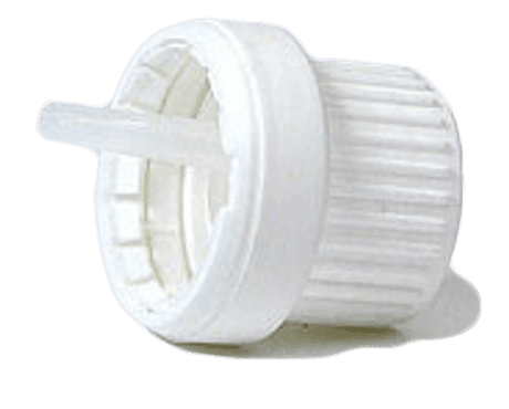 Cap, White Plastic Tamper Evident Dropper Medium (1.5mm) - Herbalshire Handmade Herbal Products