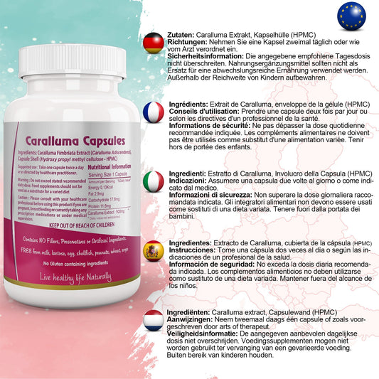 Caralluma Fimbriata Capsule - Herbalshire Handmade Herbal Products