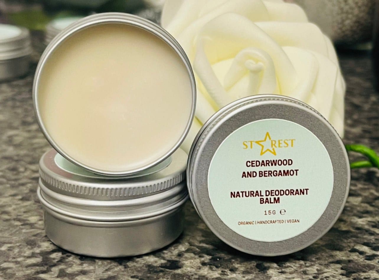 Cedarwood and Bergamot Deodorant Balm - Herbalshire Handmade Herbal Products