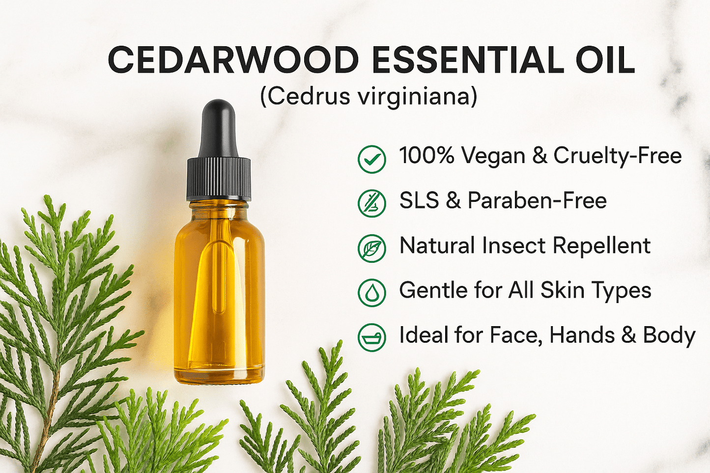 Cedarwood Essential Oil (Cedrus virginiana) – Woody Aromatherapy Oil - Herbalshire Handmade Herbal Products
