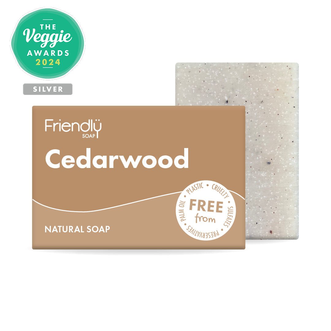 Cedarwood Natural Soap - Herbalshire Handmade Herbal Products