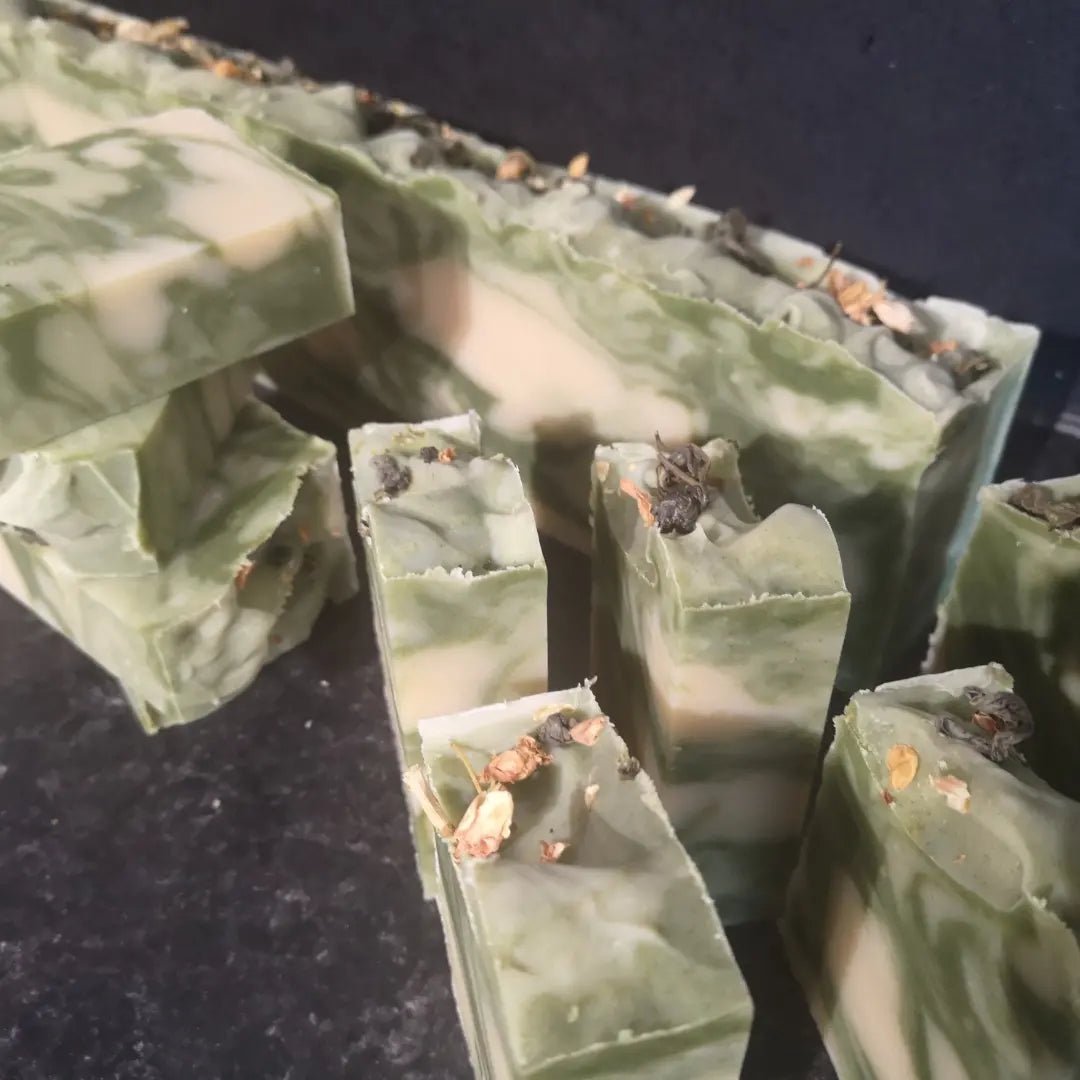 Chamomile Green Tea & Jasmine Vegan Soap - Herbalshire Handmade Herbal Products