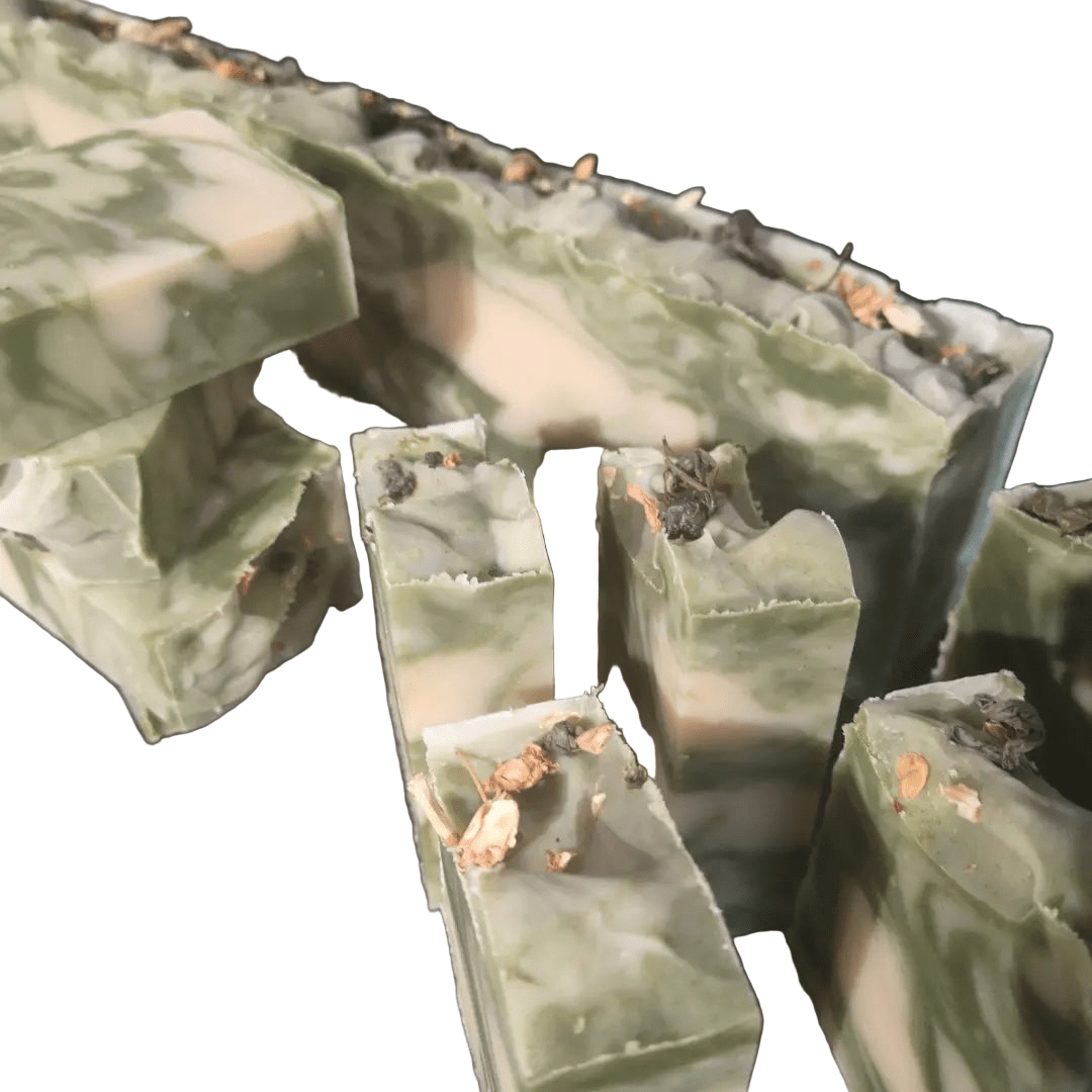 Chamomile Green Tea & Jasmine Vegan Soap - Herbalshire Handmade Herbal Products