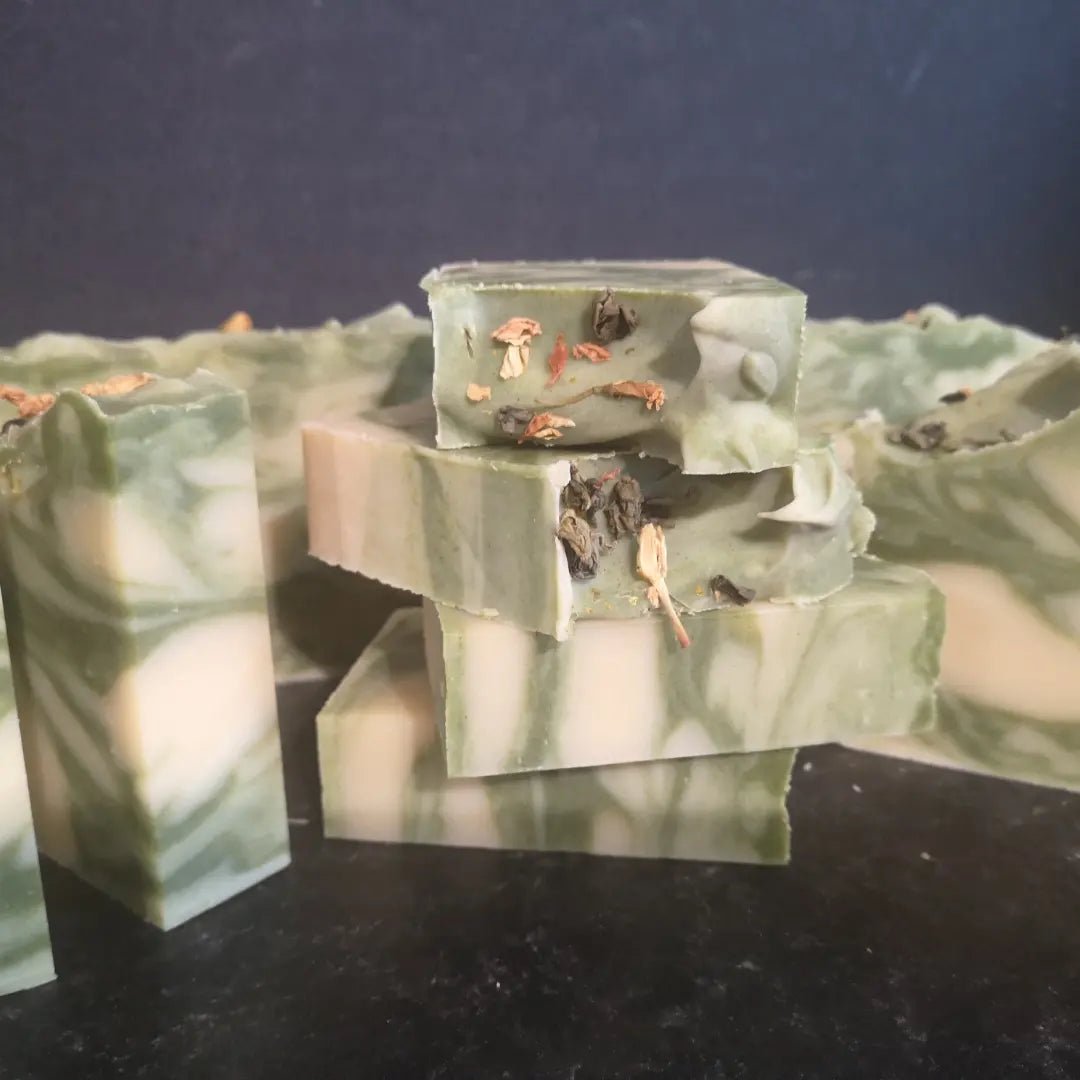 Chamomile Green Tea & Jasmine Vegan Soap - Herbalshire Handmade Herbal Products