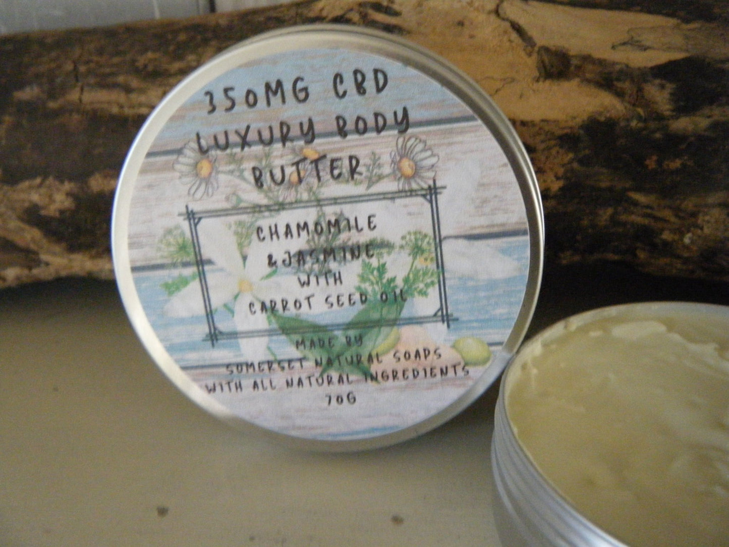 Chamomile & Jasmine Luxury CBD Body Butter - Herbalshire Handmade Herbal Products