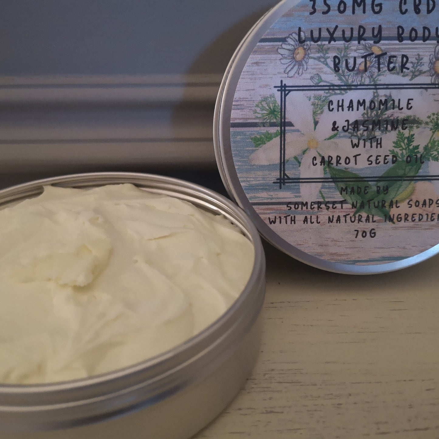Chamomile & Jasmine Luxury CBD Body Butter - Herbalshire Handmade Herbal Products