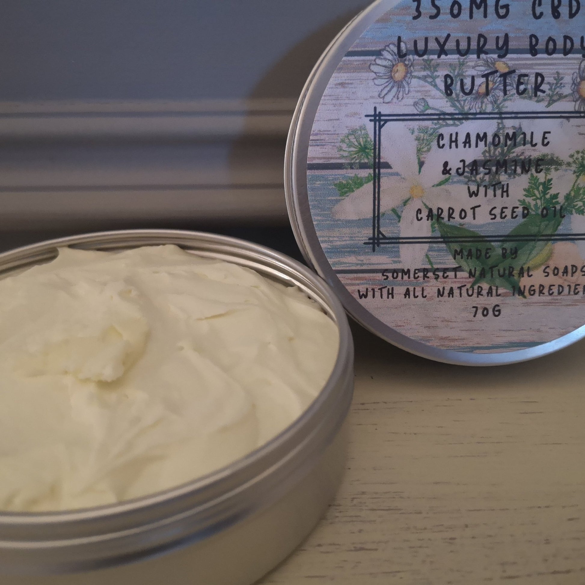 Chamomile & Jasmine Luxury CBD Body Butter - Herbalshire Handmade Herbal Products